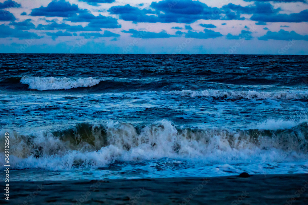 waves on the beach