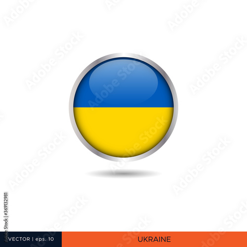 Free Download Ukraine round flag vector design. - GFXLoad