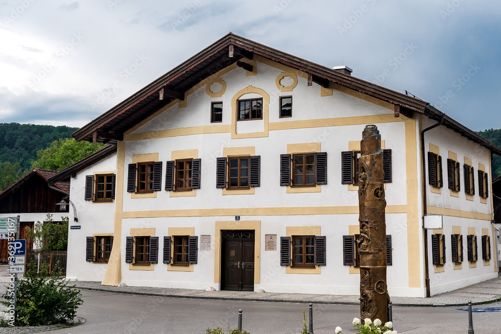 Papst Geburtshaus in Marktl am Inn, Bayern, Deutschland