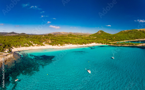 Cala Agulla sand beach Spain, Balearic Islands, Mallorca, Cala Rajada © Martin Valigursky