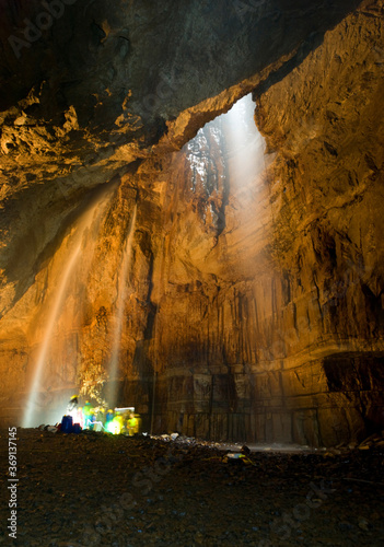 Quadro em tela gaping gill in the yorkshire dales