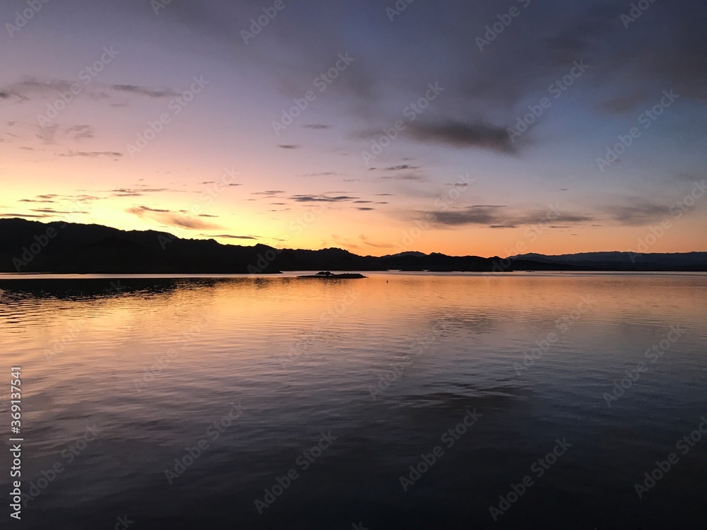 Lake mead at dusk