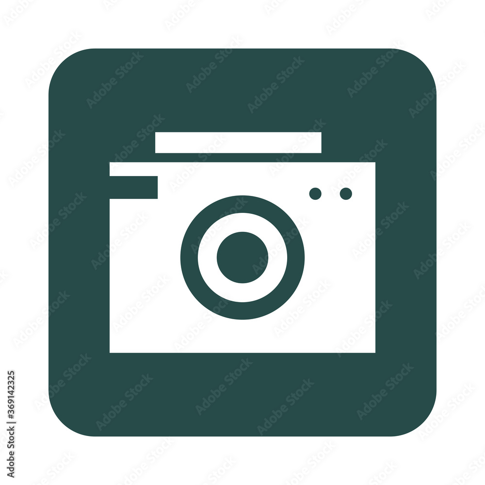 mobile application photo camera and video web button menu digital flat style icon mobile application photo camera and video web button menu digital flat style icon