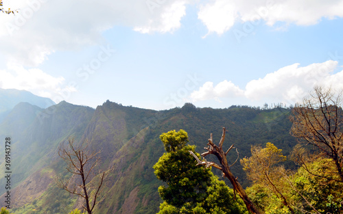 autumn landscape with mountains