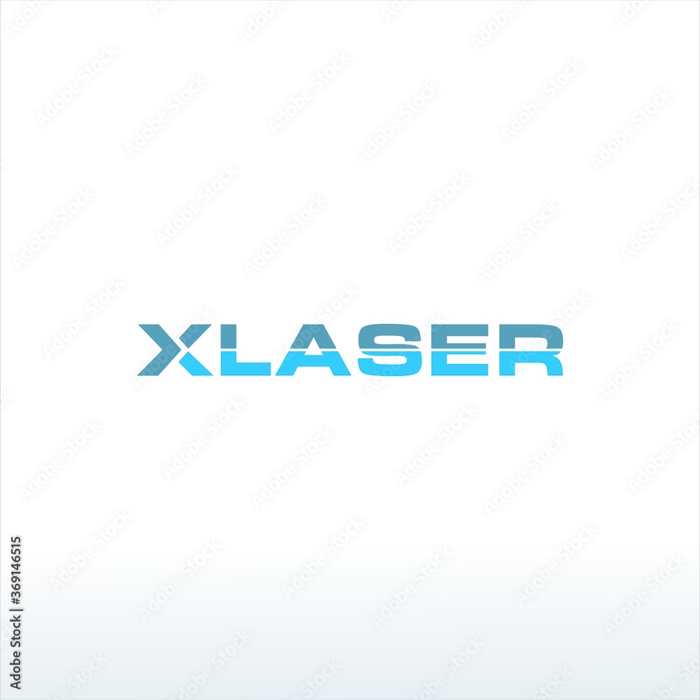x laser logotype, x laser logo