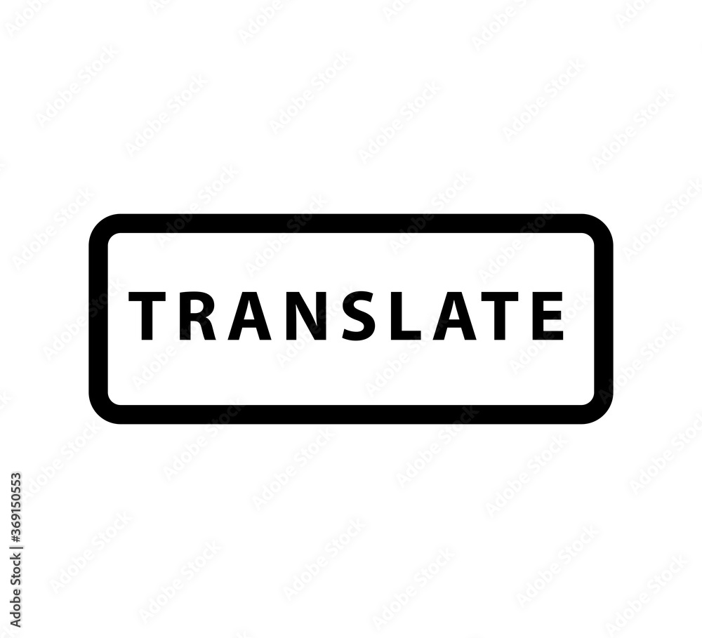 Translate icon vector logo design template Translate icon vector logo design template