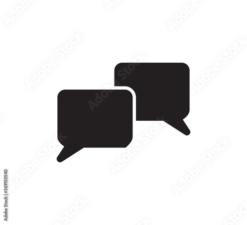 Bubble speech icon vector logo design illustration