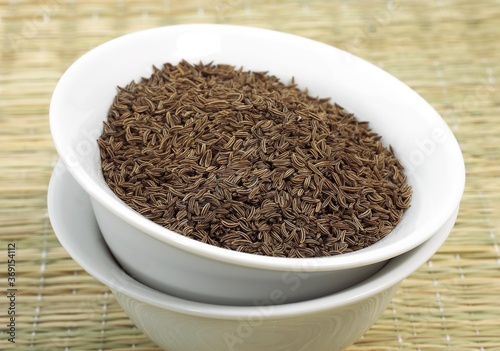 CARAWAY SEEDS carum carvi IN A BOWL