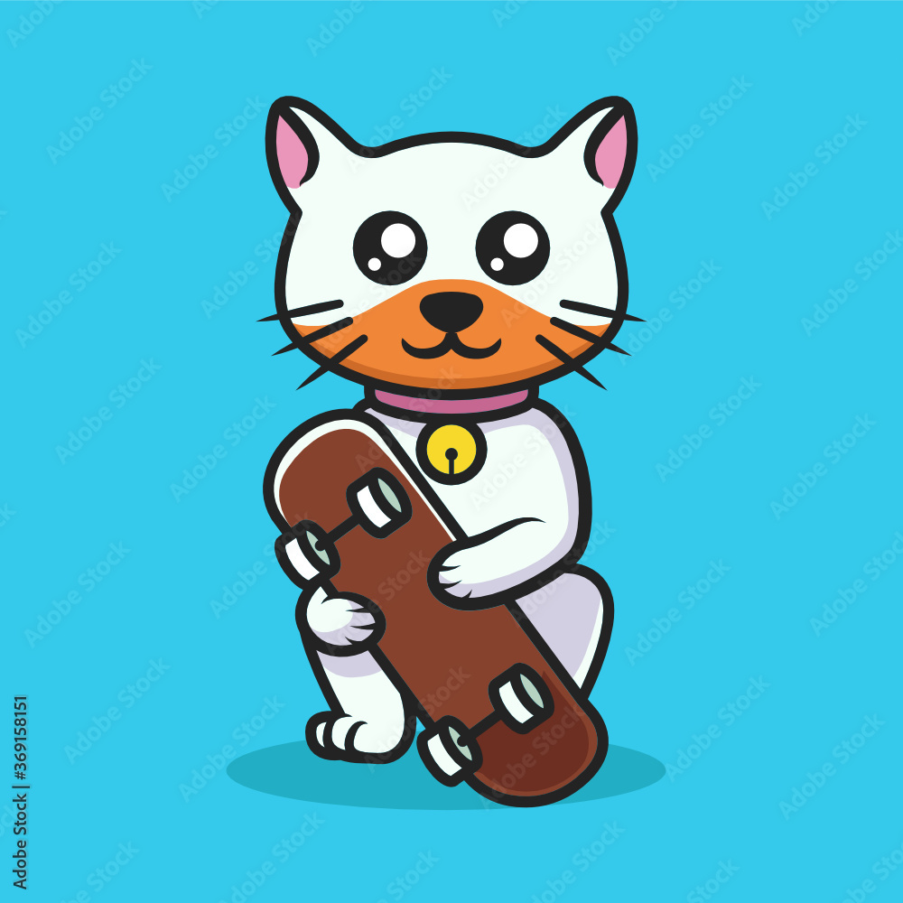 Cute cat urban culture style design illustration Cute cat urban culture style design illustration