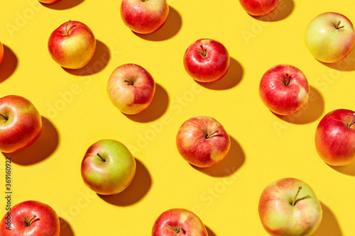 Natural organic apple pattern.