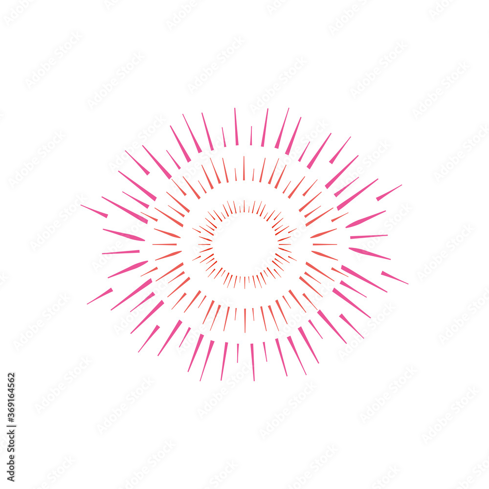 firework exploding, flat style firework exploding, flat style