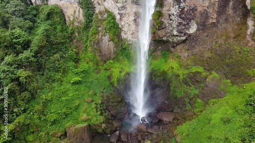 waterfall in the mountains