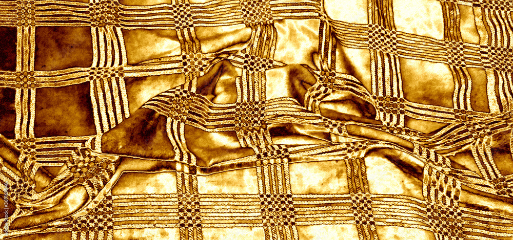 Obraz premium Shiny yellow gold foil texture background