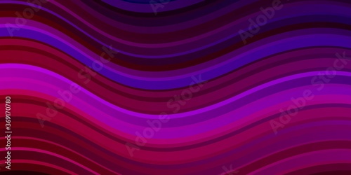 Dark Blue  Red vector template with wry lines. Colorful illustration with curved lines. Smart design for your promotions.