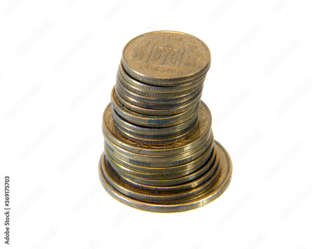 iron money isolated on white background iron money isolated on white background