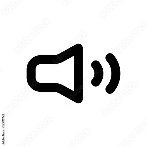 Volume Line Icon - Vector Illustration