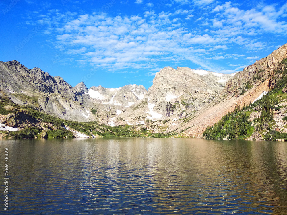Lake in the Rocky Mountains. Colorado. United States. 