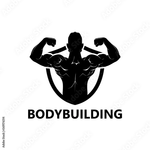 Bodybuilding Logo Template Design Vector