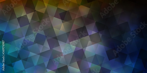 Light Blue, Yellow vector backdrop with lines, rhombus.