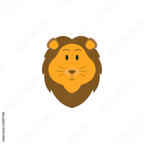 Lion Head cartoon vector