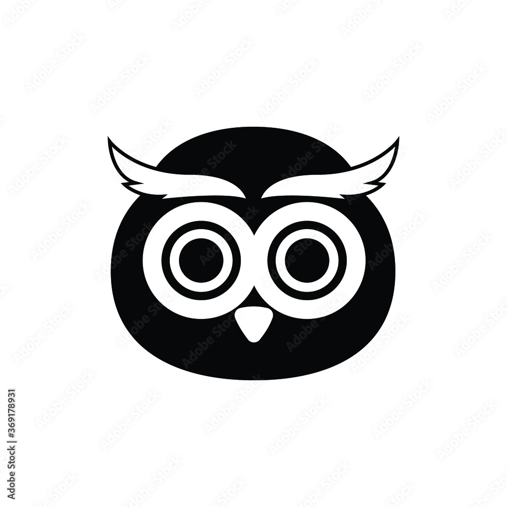 Fototapeta premium owl icon vector illustration