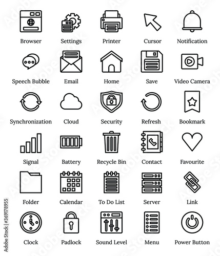 business icons set