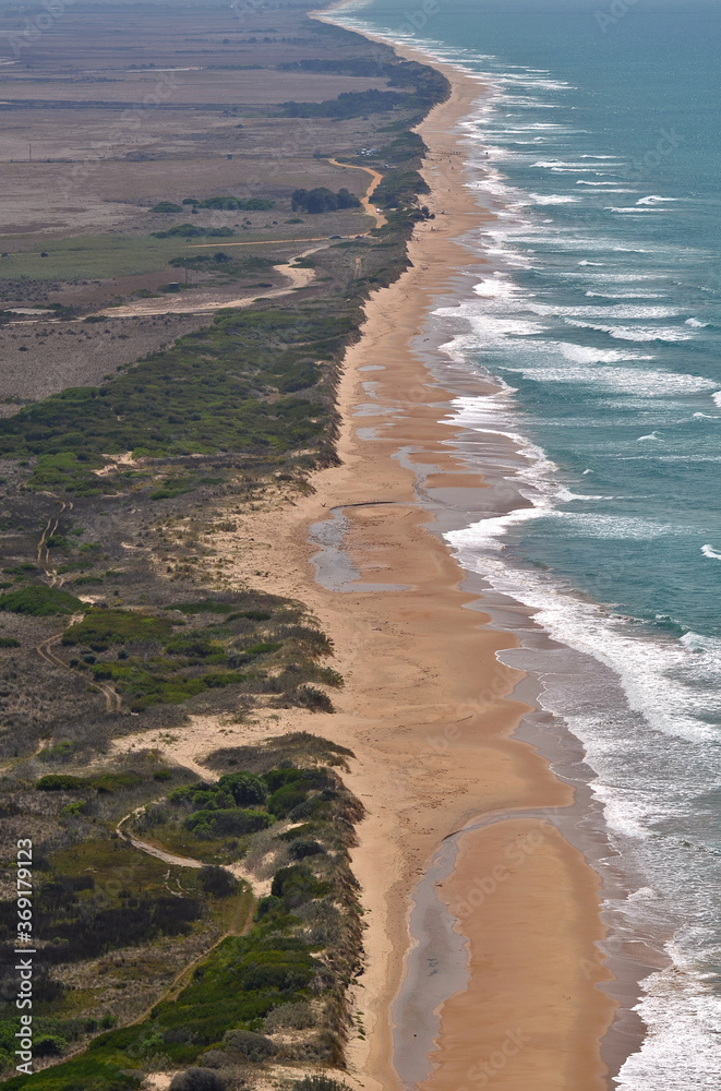 Aerials of the Ninety Mile Beach in Victoria Australia
