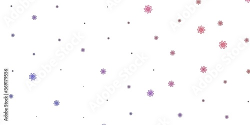 Light Purple, Pink vector natural backdrop with flowers.