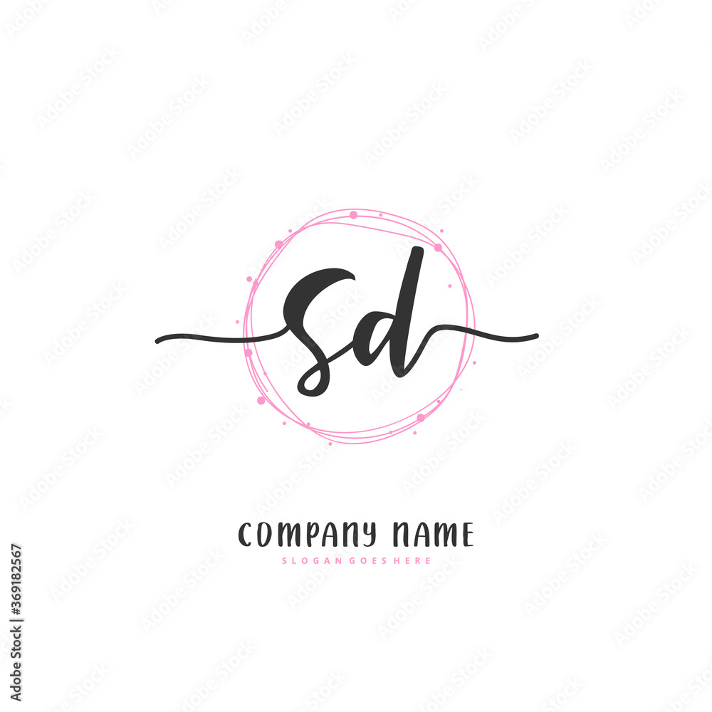 S D SD Initial handwriting and signature logo design with circle. Beautiful design handwritten logo for fashion, team, wedding, luxury logo. S D SD Initial handwriting and signature logo design with circle. Beautiful design handwritten logo for fashion, team, wedding, luxury logo.