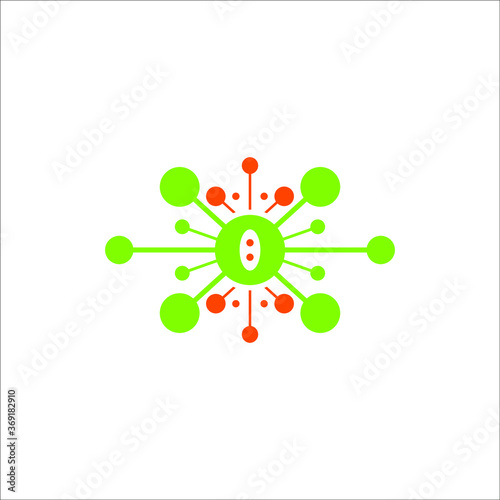 virus logo. Bacterial Icons. isolated minimalism related to chemistry, physics, biology, medicine, pharmacology, tourism, recreation, sports, relaxation, and more. Abstract symbol