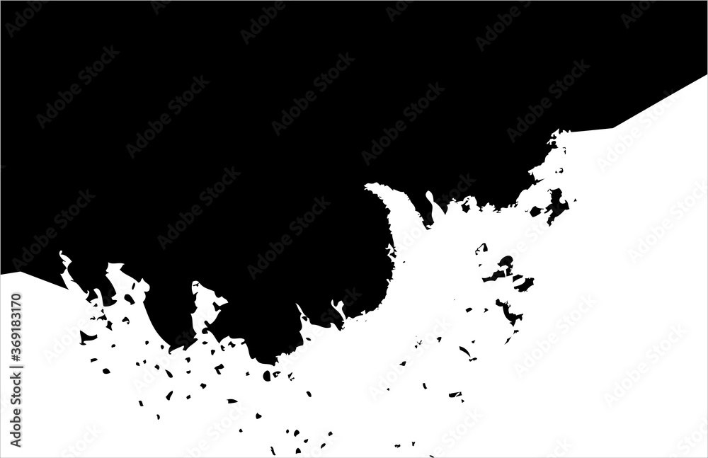 Abstract black watercolor brush stroke background vector