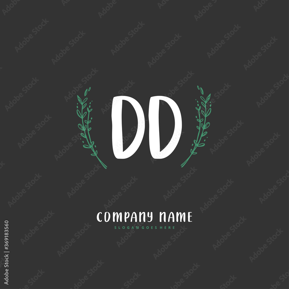 D DD Initial handwriting and signature logo design with circle. Beautiful design handwritten logo for fashion, team, wedding, luxury logo. D DD Initial handwriting and signature logo design with circle. Beautiful design handwritten logo for fashion, team, wedding, luxury logo.