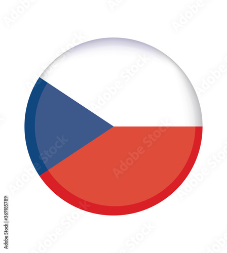 Free Download National Czech Republic flag, official colors and proportion correctly. National Czech Republic  flag. Vector illustration. EPS10. Czech Republic flag vector icon, simple, flat design for web  - GFXLoad