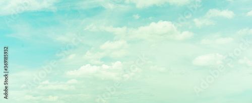 Photography abstract blue and teal color tone of sky background with shining light for desig