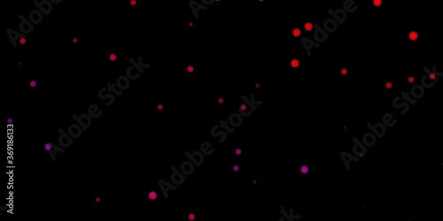 Dark pink, red vector backdrop with virus symbols.