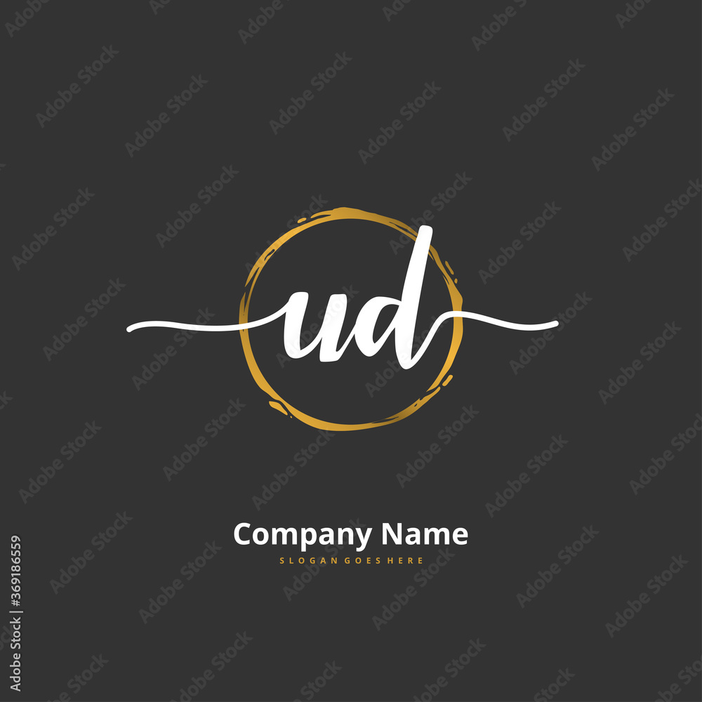 U D UD Initial handwriting and signature logo design with circle. Beautiful design handwritten logo for fashion, team, wedding, luxury logo. U D UD Initial handwriting and signature logo design with circle. Beautiful design handwritten logo for fashion, team, wedding, luxury logo.