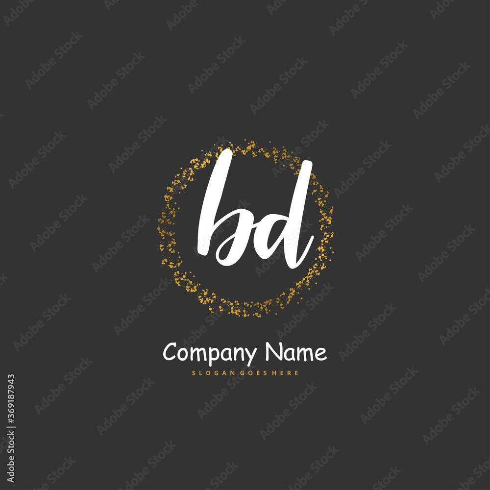 B D BD Initial handwriting and signature logo design with circle. Beautiful design handwritten logo for fashion, team, wedding, luxury logo. B D BD Initial handwriting and signature logo design with circle. Beautiful design handwritten logo for fashion, team, wedding, luxury logo.