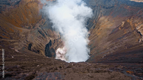 Wallpaper Mural Photo of smoke volcano crater on Java island Torontodigital.ca