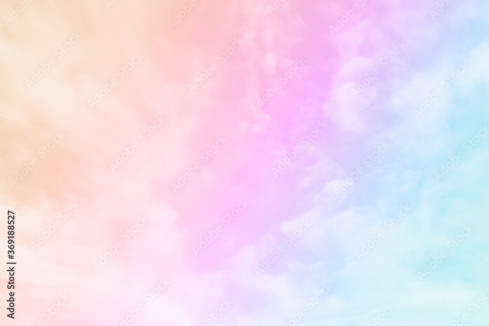Cloud and sky with a pastel colored background and wallpaper, abstract sky background in sweet color.
Cloud and sky with a pastel colored background and wallpaper, abstract sky background in sweet color.