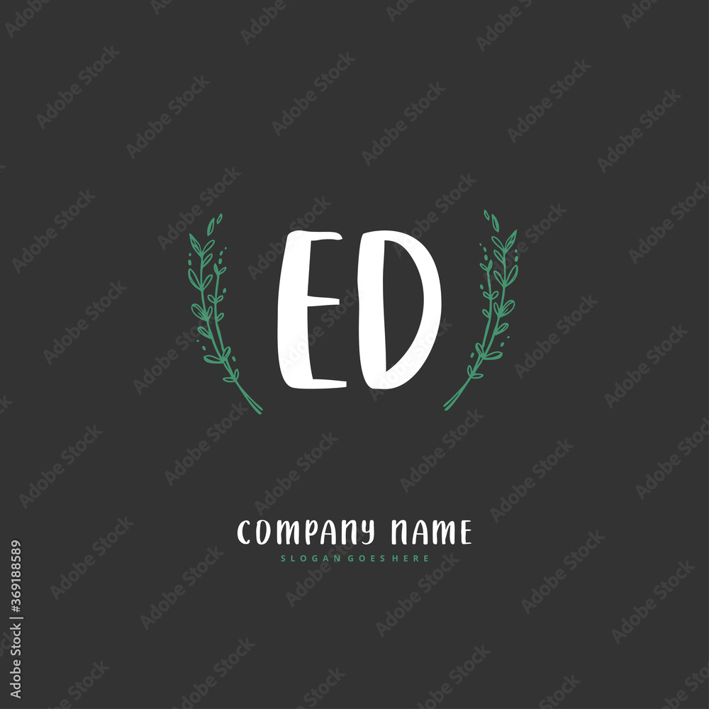 E D ED Initial handwriting and signature logo design with circle. Beautiful design handwritten logo for fashion, team, wedding, luxury logo. E D ED Initial handwriting and signature logo design with circle. Beautiful design handwritten logo for fashion, team, wedding, luxury logo.