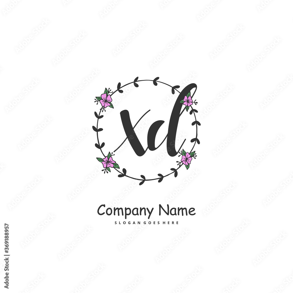 X D XD Initial handwriting and signature logo design with circle. Beautiful design handwritten logo for fashion, team, wedding, luxury logo. X D XD Initial handwriting and signature logo design with circle. Beautiful design handwritten logo for fashion, team, wedding, luxury logo.