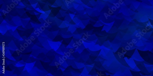 Light BLUE vector texture with poly style with cubes.