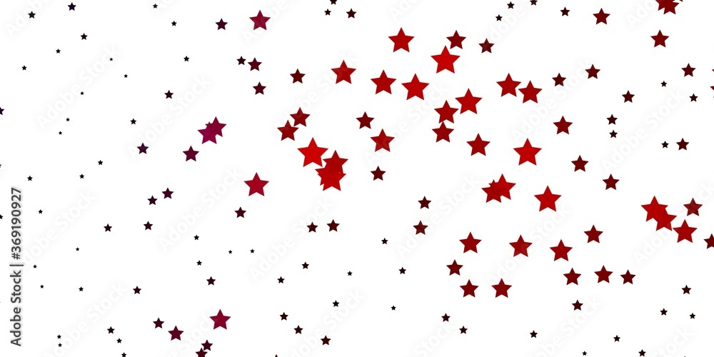 Dark Red vector template with neon stars. Blur decorative design in simple style with stars. Theme for cell phones.
