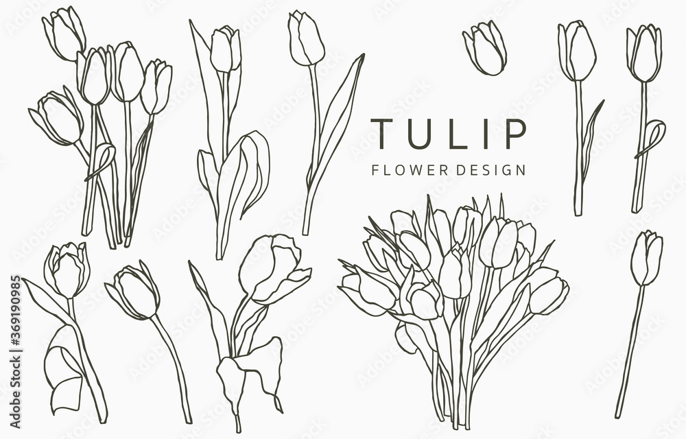 tulip silhouette  Clip Art Library