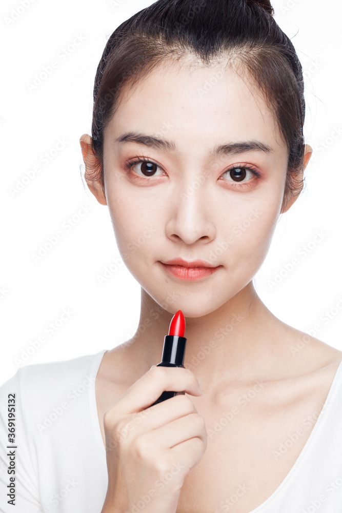 Portrait Of Beautiful Woman in Studio Portrait Of Beautiful Woman in Studio