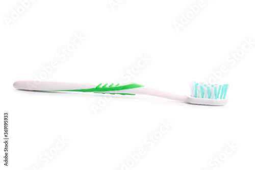 Tooth brush on white background