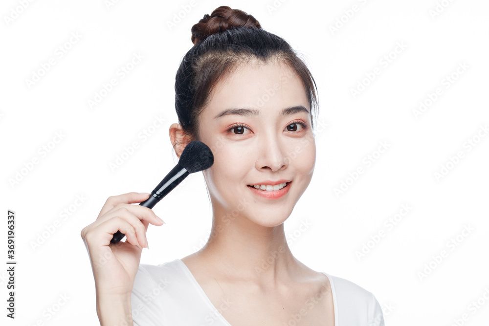 Portrait Of Beautiful Woman in Studio Portrait Of Beautiful Woman in Studio