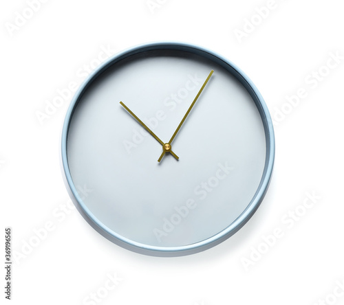 Simple clock on white background