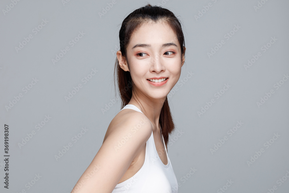 Portrait Of Beautiful Woman in Studio Portrait Of Beautiful Woman in Studio