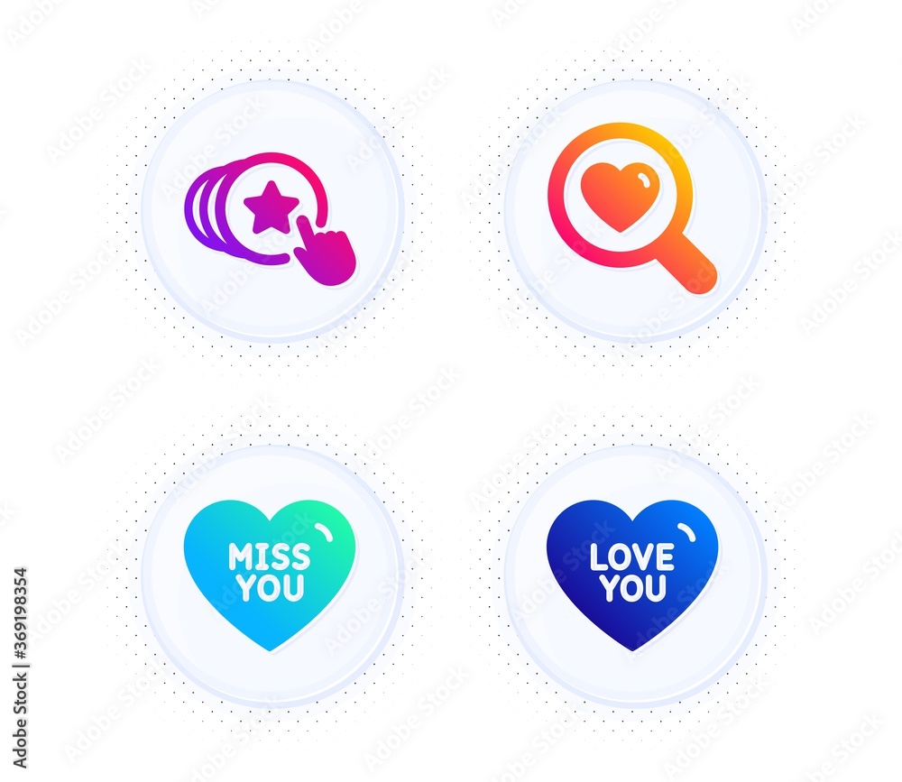 Miss you, Search love and Hold heart icons simple set. Button with halftone dots. Love you sign. Dating service, Sweetheart. Love set. Gradient flat miss you icon. Vector Miss you, Search love and Hold heart icons simple set. Button with halftone dots. Love you sign. Dating service, Sweetheart. Love set. Gradient flat miss you icon. Vector